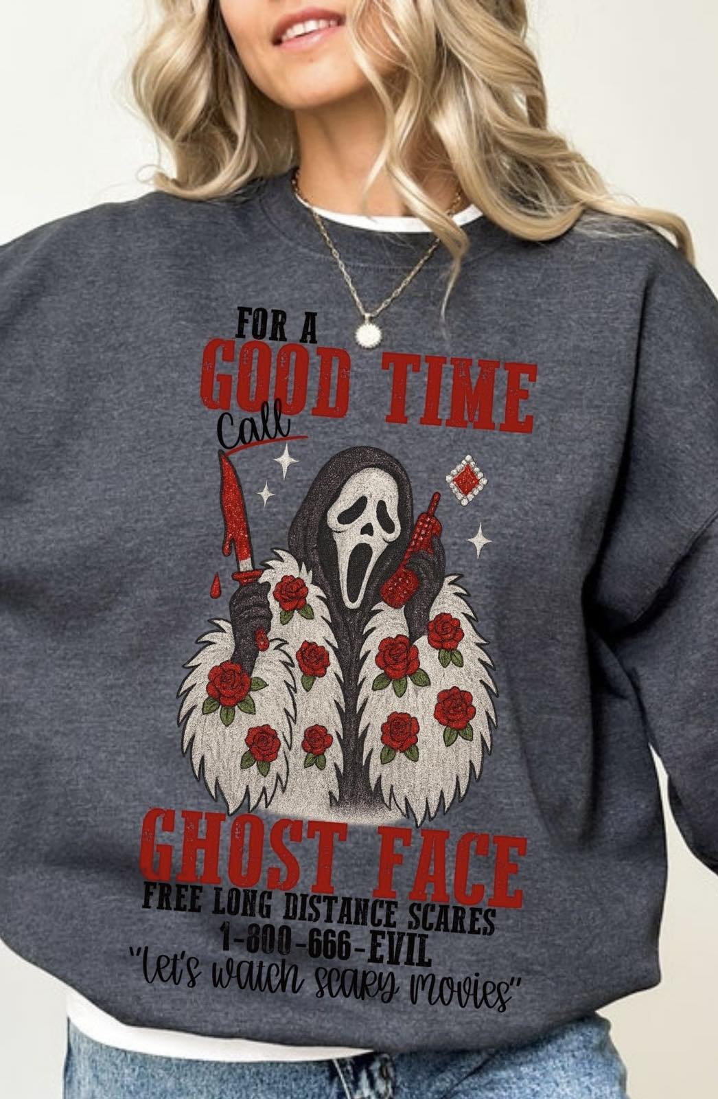 Call Ghost Face Sweatshirt