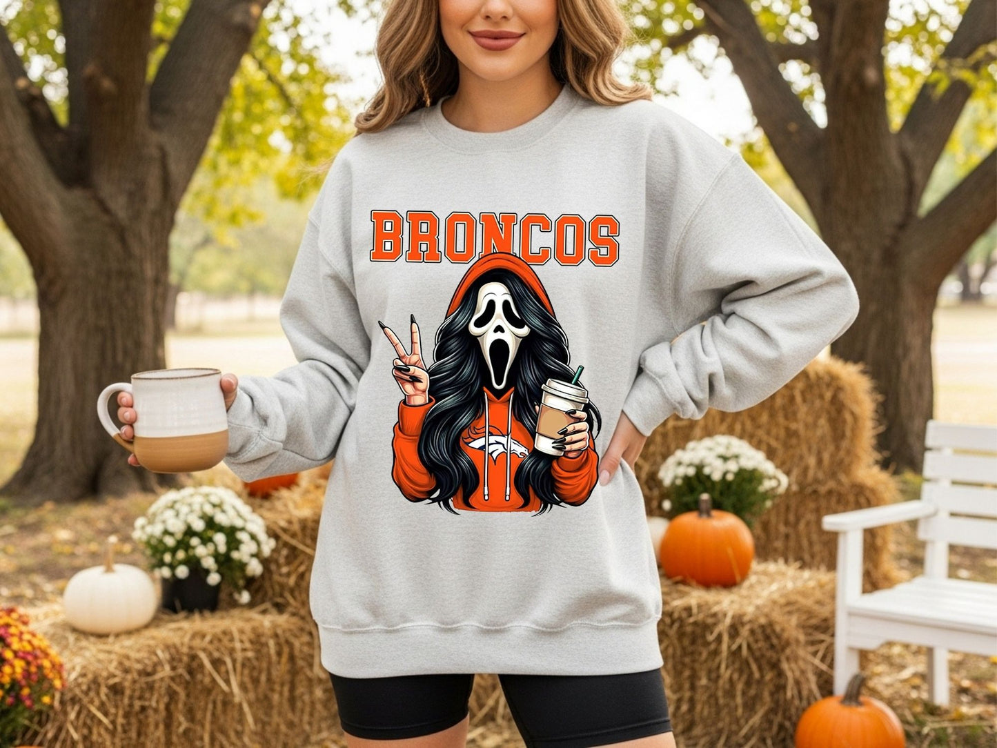 Denver Broncos Ghostface Sweatshirt