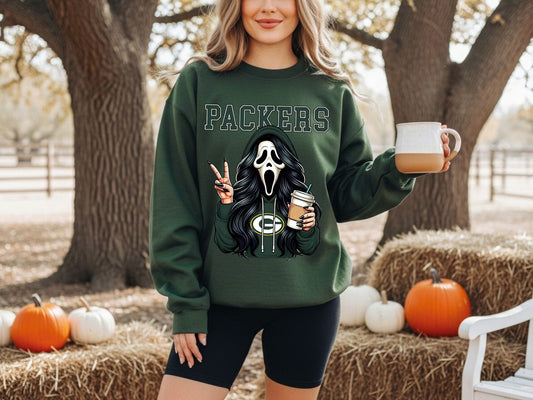 Green Bay Packers Ghostface Sweatshirt