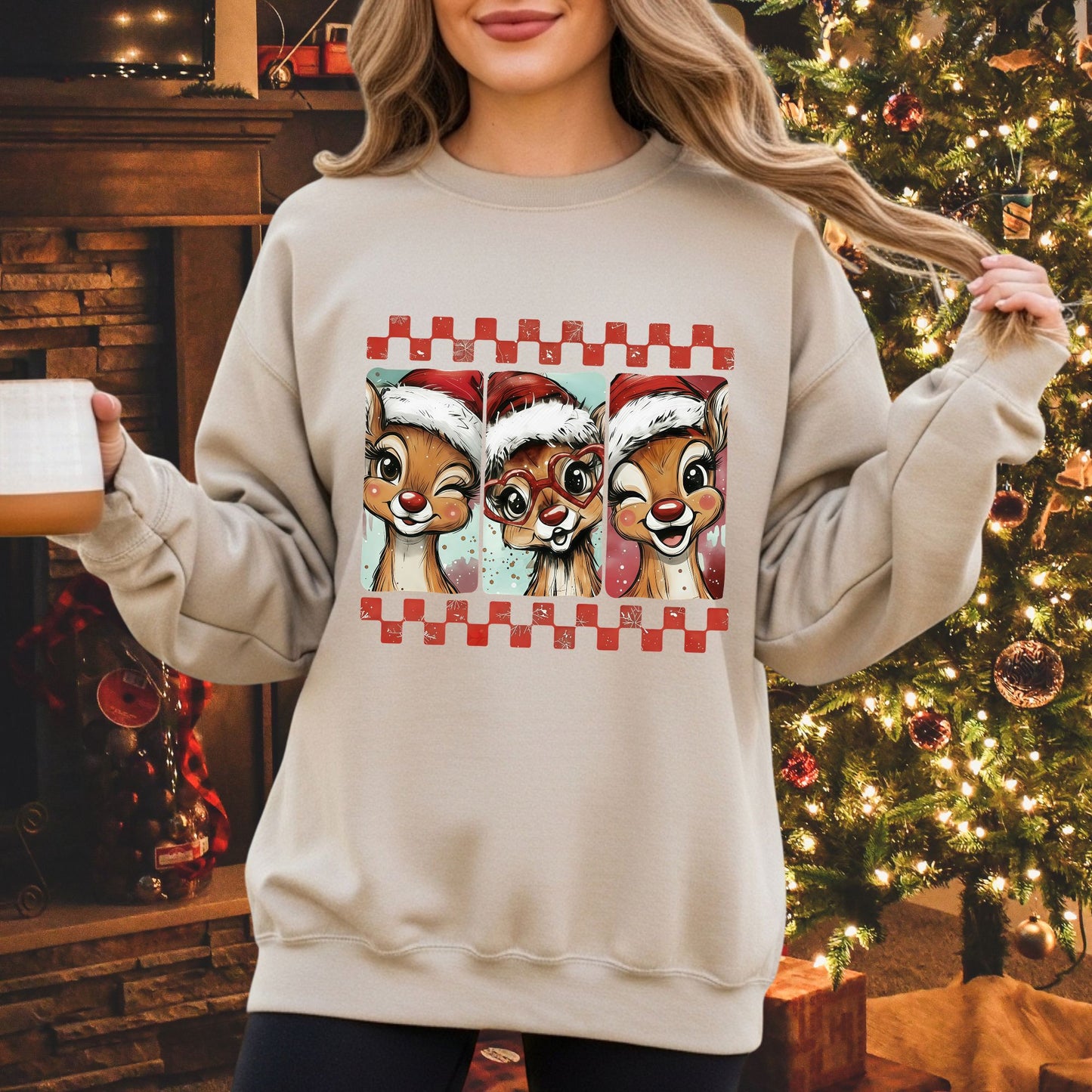 Blushing Reindeer Sweatshirt