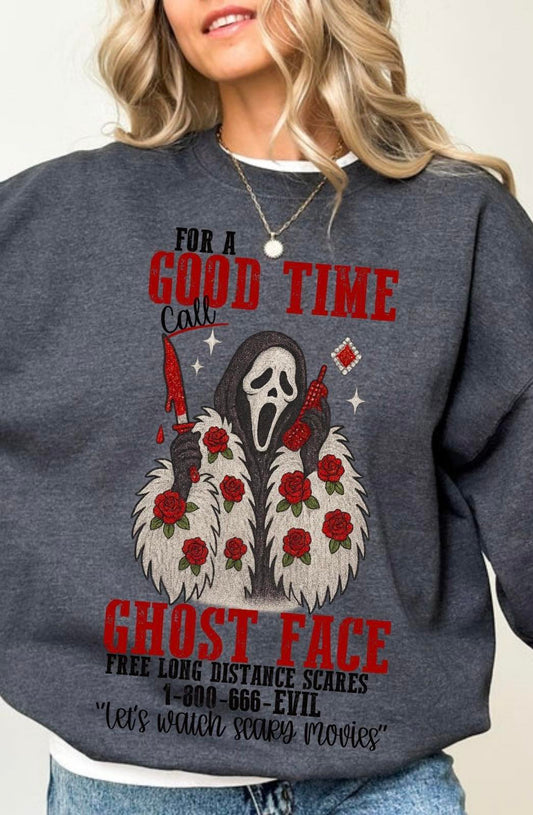 Call Ghost Face Sweatshirt