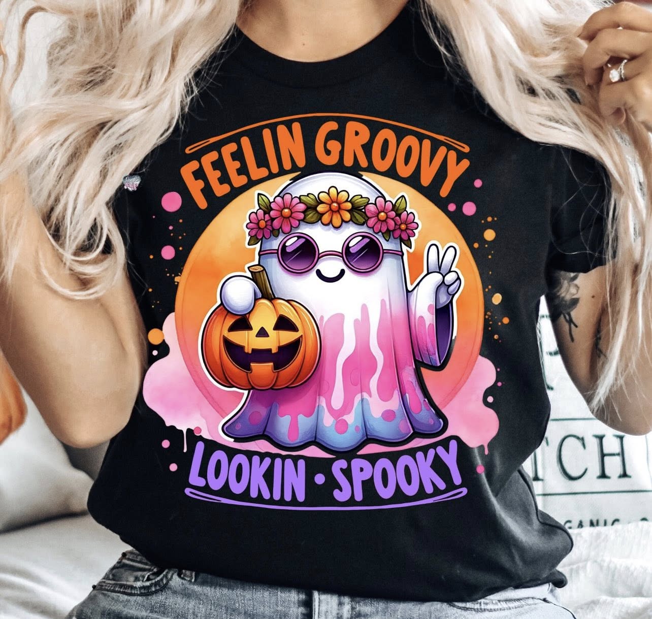 Feelin Groovy Lookin Spooky Tee