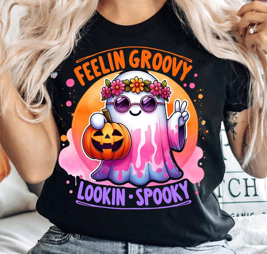 Feelin Groovy Lookin Spooky Tee