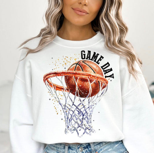 Game Day Basketball Net Sweatshirt 2