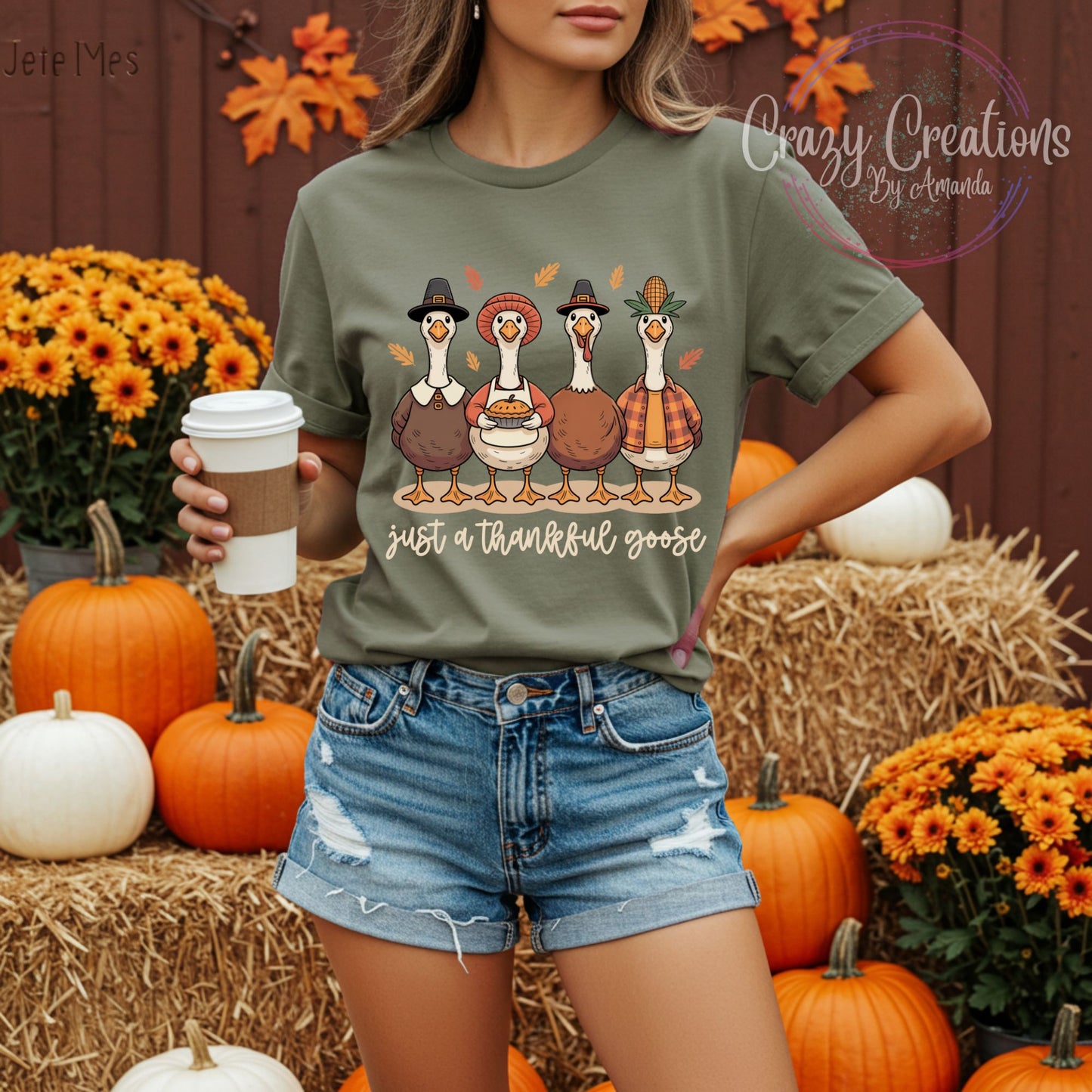 Just A Thankful Goose Premium Tee