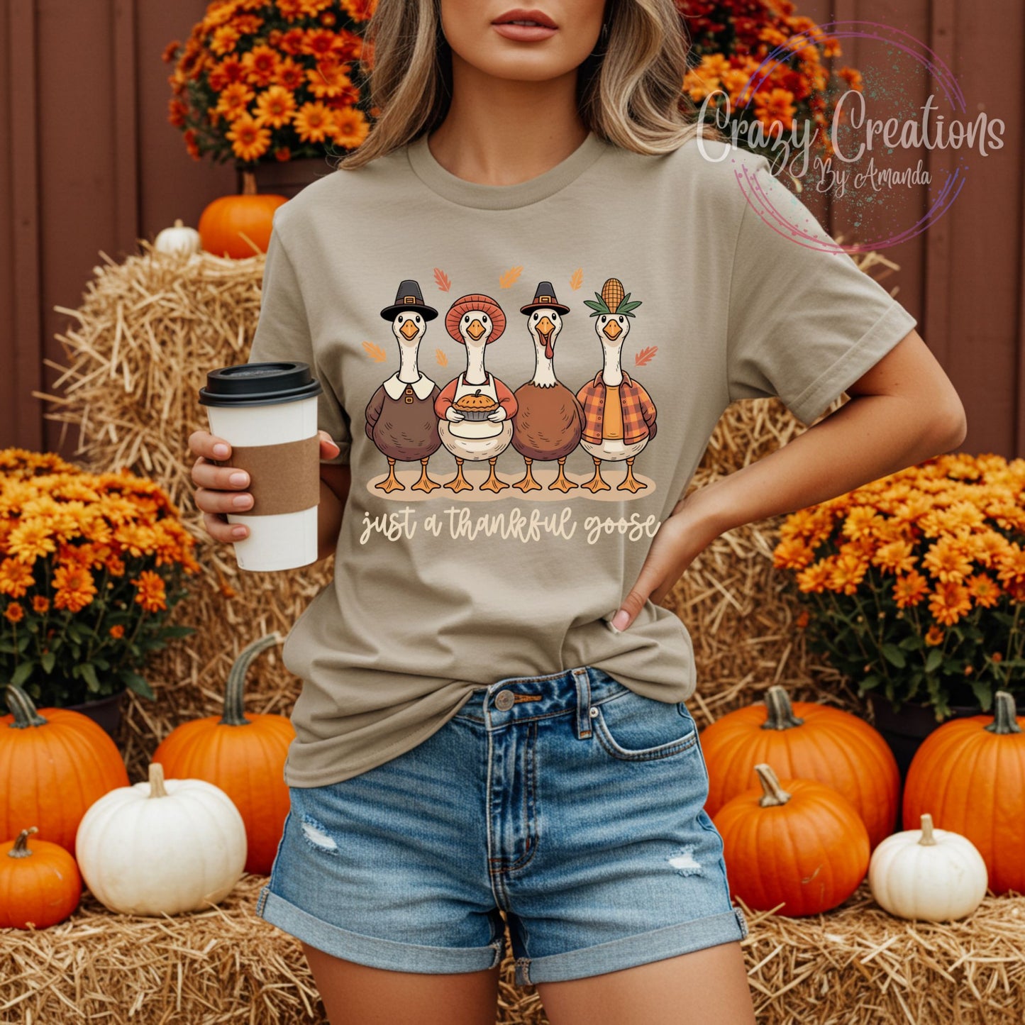 Just A Thankful Goose Premium Tee