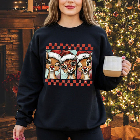 Blushing Reindeer Sweatshirt