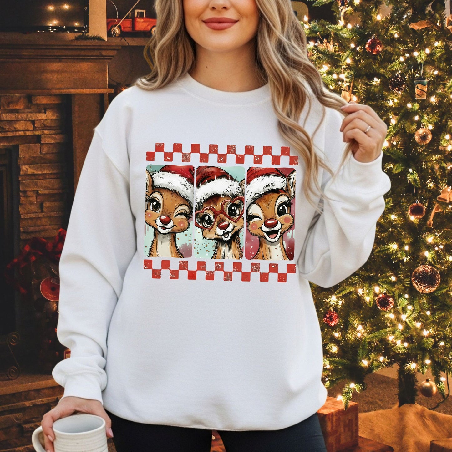 Blushing Reindeer Sweatshirt