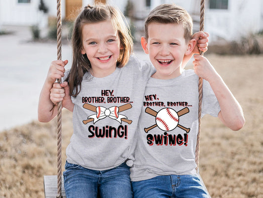 Hey Brother Brother Baseball Shirt