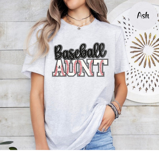 Baseball Aunt Shirt