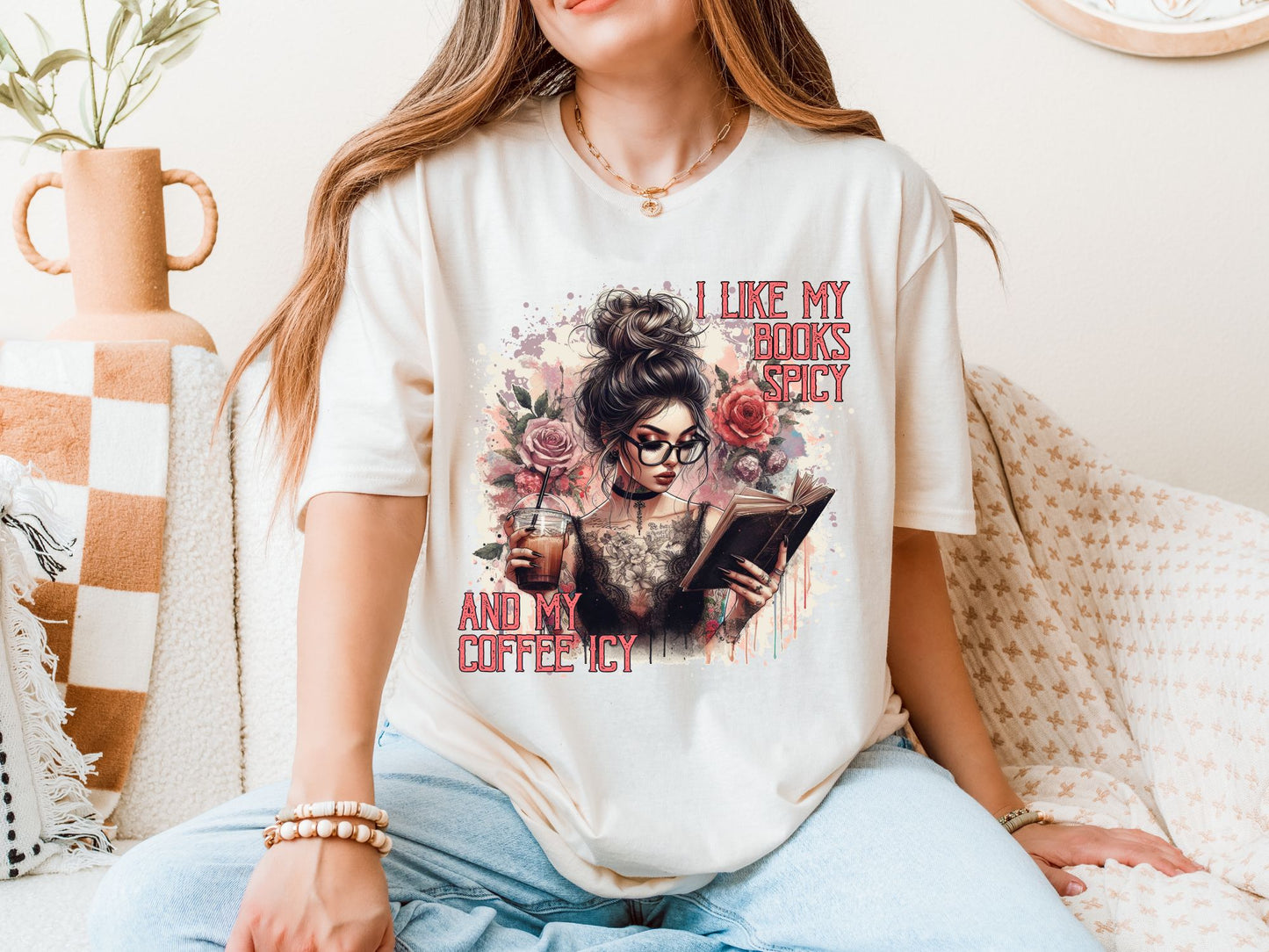 Spicy Books, Icy Coffee Shirt
