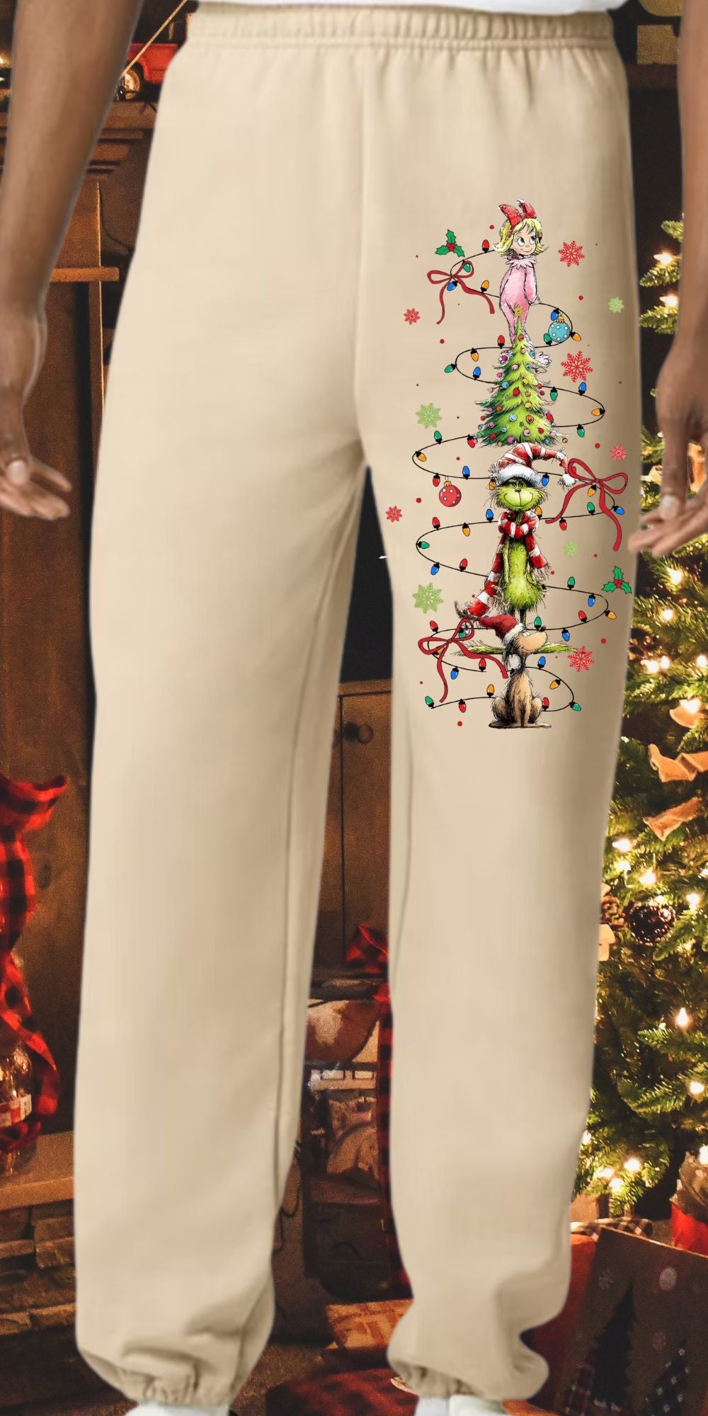 Merry Christmas Grinch Sweatshirt w/ matching Sweatpants