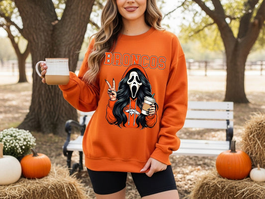 Denver Broncos Ghostface Sweatshirt