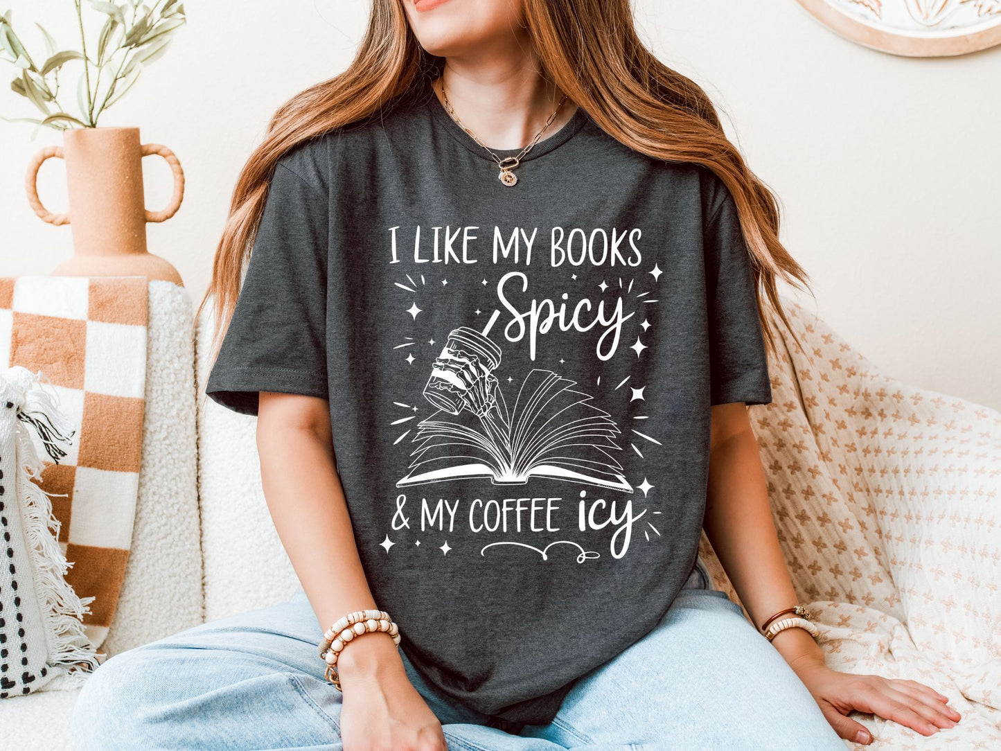 Spicy Books, Icy Coffee Shirt