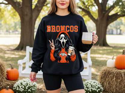 Denver Broncos Ghostface Sweatshirt